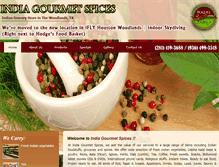 Tablet Screenshot of indiagourmetspices.com